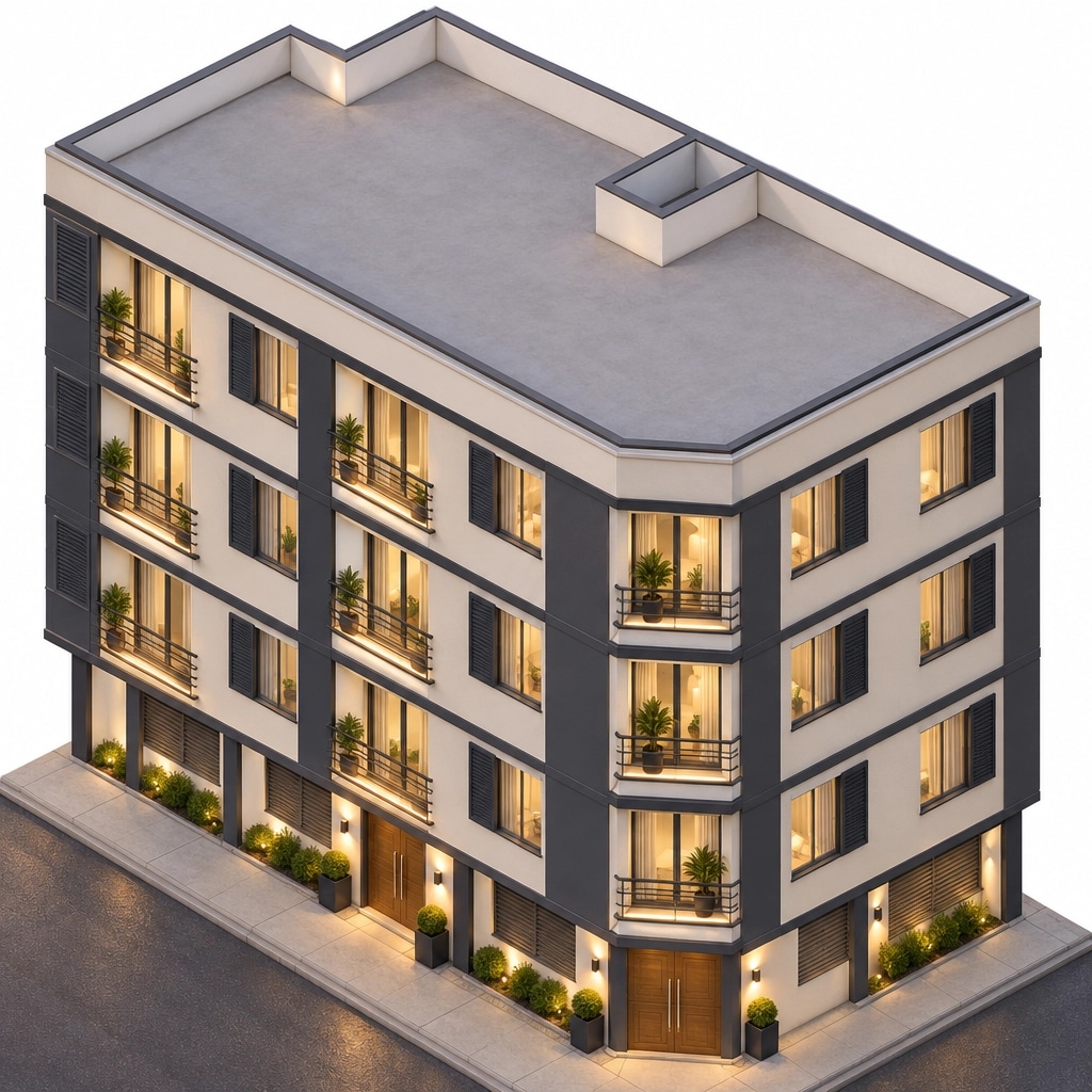 Facade design in Contemporary Facade style — Facade by GenRoom AI