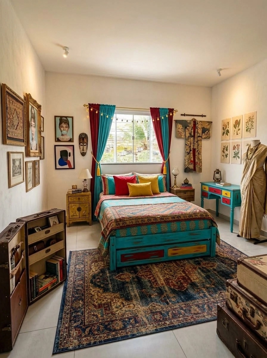 Interior design in Eclectic style — Bedroom by GenRoom AI
