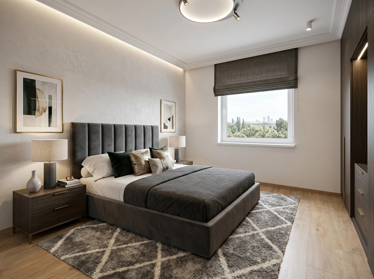 Contemporary Bedroom design — interior photo by GenRoom AI