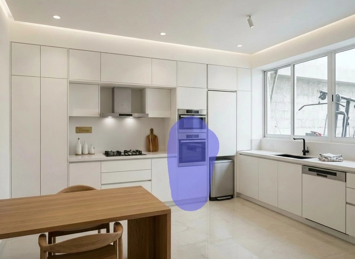 Minimalism Kitchen design — interior photo by GenRoom AI
