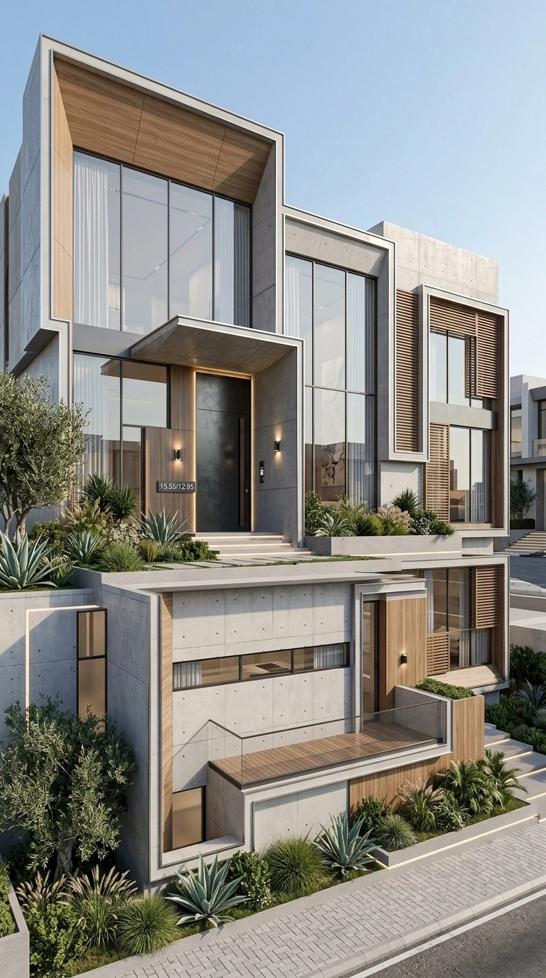 Facade design in Contemporary Facade style — Facade by GenRoom AI