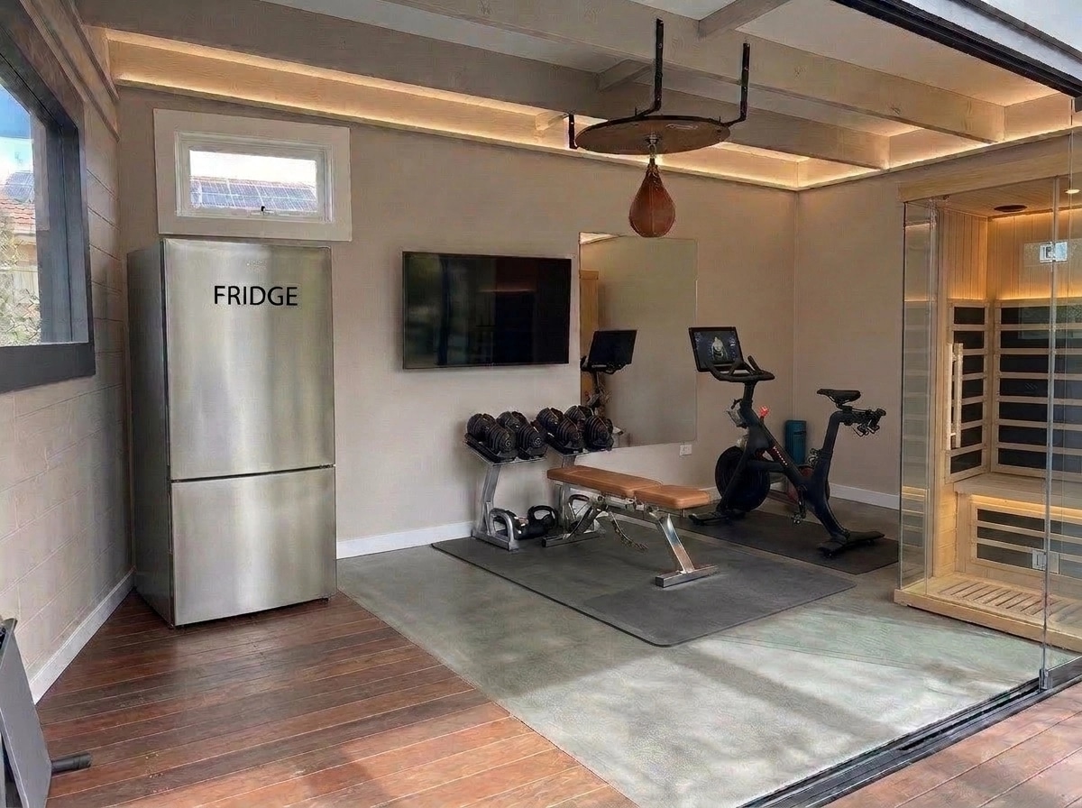 Interior design in Contemporary style — gym by GenRoom AI
