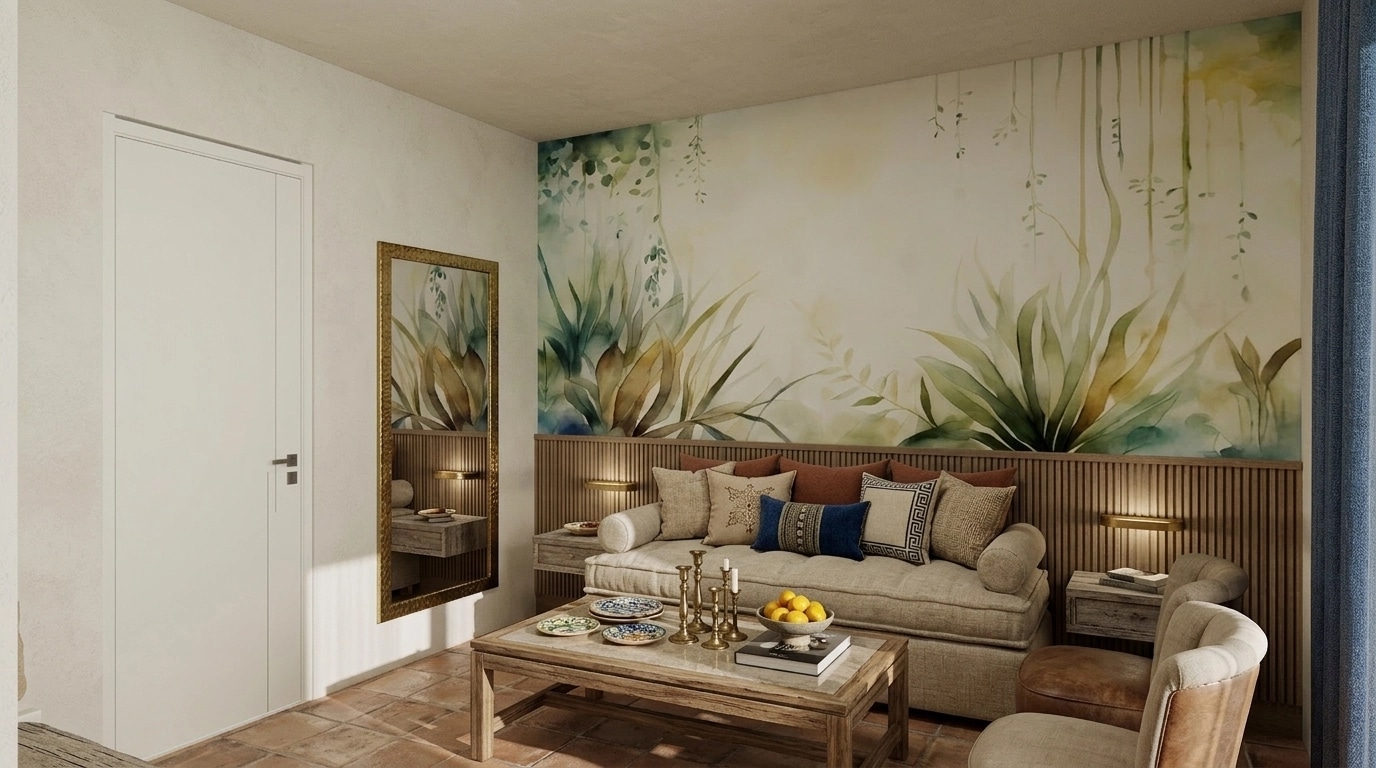 Interior design in Mediterranean style — Living Room by GenRoom AI