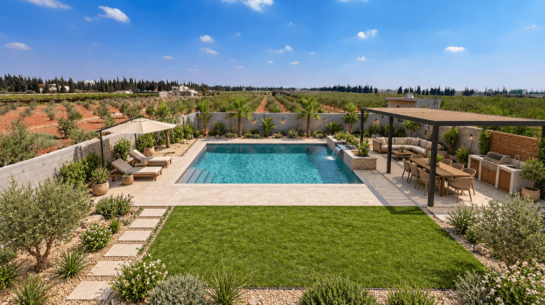 Yard design in no_style style — photo by GenRoom AI