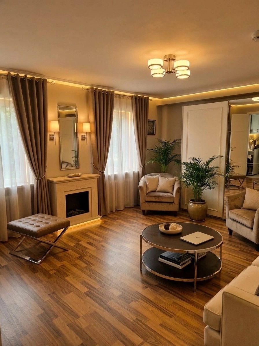 Interior design in Transitional style — Living Room by GenRoom AI