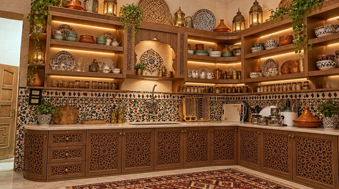 Interior design in Arabian / Moroccan style — Kitchen by GenRoom AI