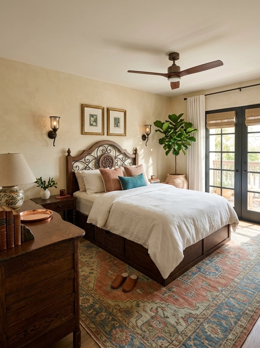 Interior design in Mediterranean style — Bedroom by GenRoom AI