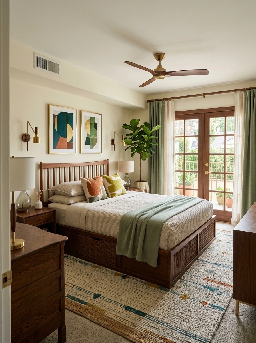 Mid-Century Modern Quarto design — interior photo by GenRoom AI