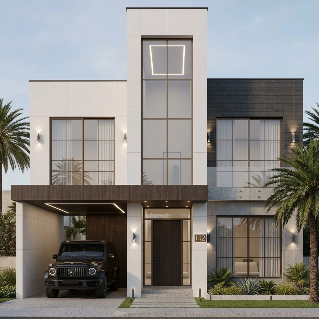 Minimalist Facade Facade design — facade photo by GenRoom AI