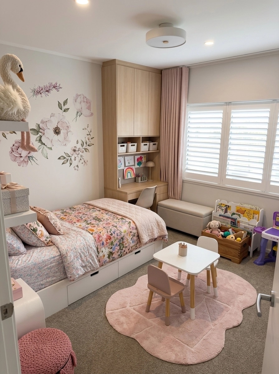 Contemporary Kids Room design — interior photo by GenRoom AI