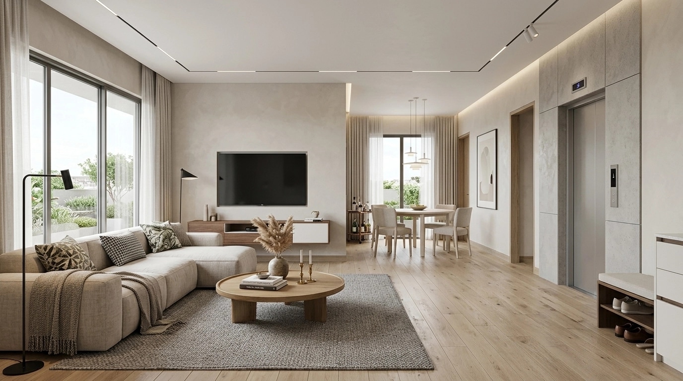 Scandinavian Living Room design — interior photo by GenRoom AI