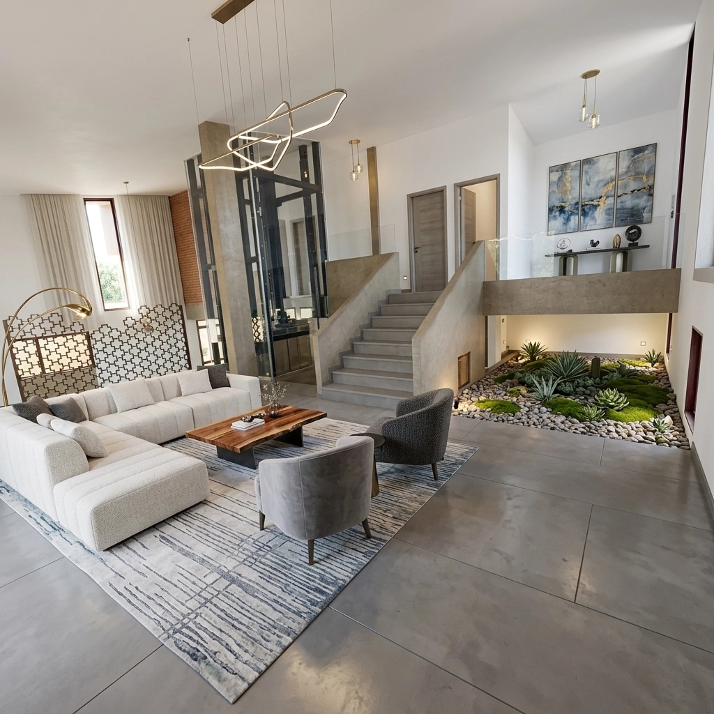 Interior design in Contemporary style — Living Room by GenRoom AI