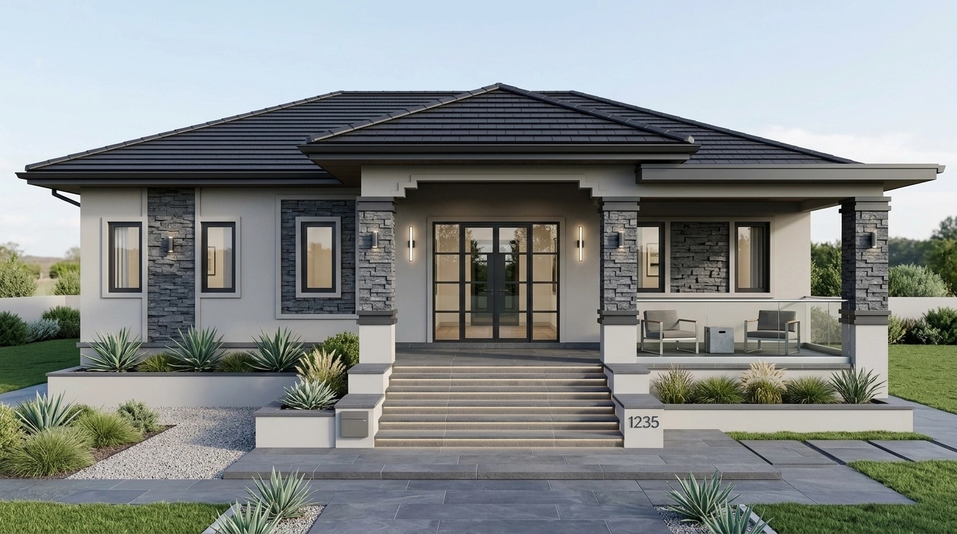 Contemporary Facade Facade design — facade photo by GenRoom AI
