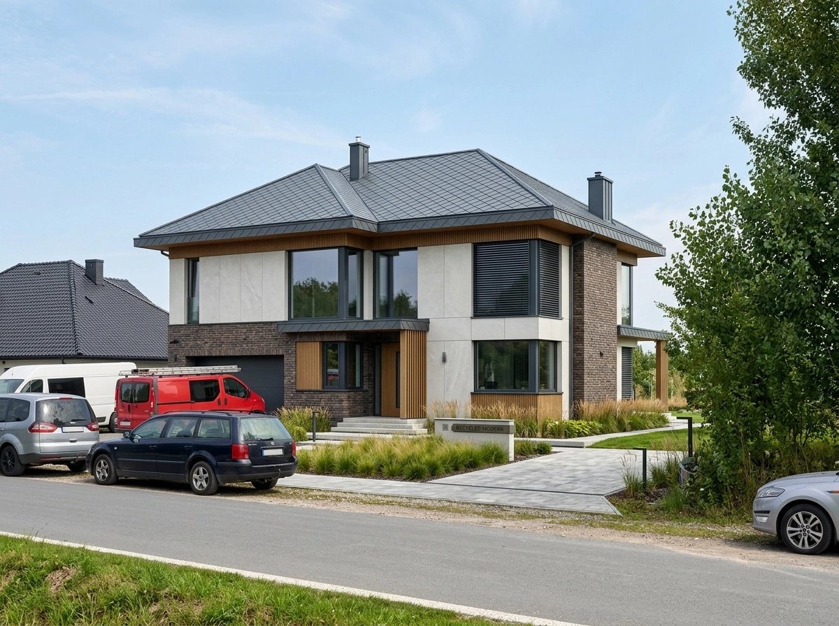 Contemporary Facade Cephe design — facade photo by GenRoom AI