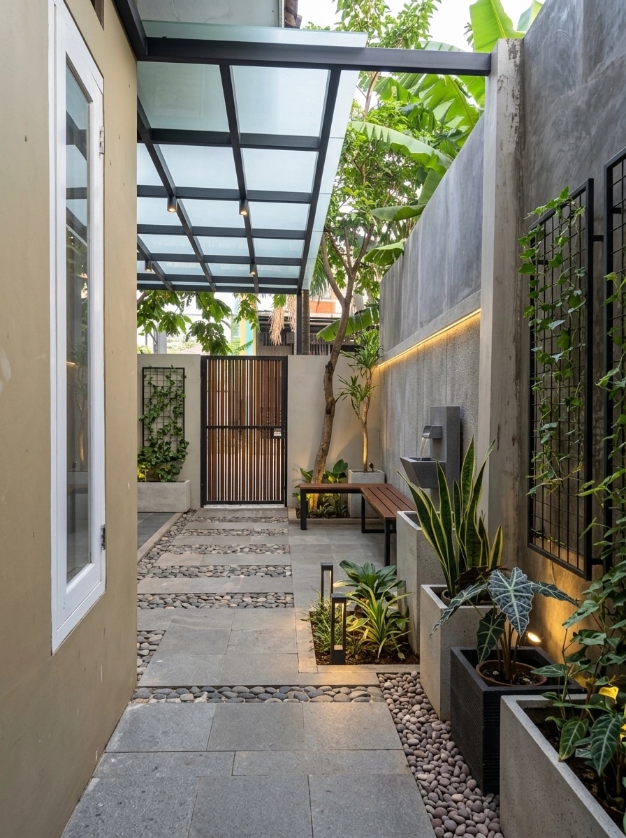 Landscape design in Contemporary Yard style — Yard by GenRoom AI