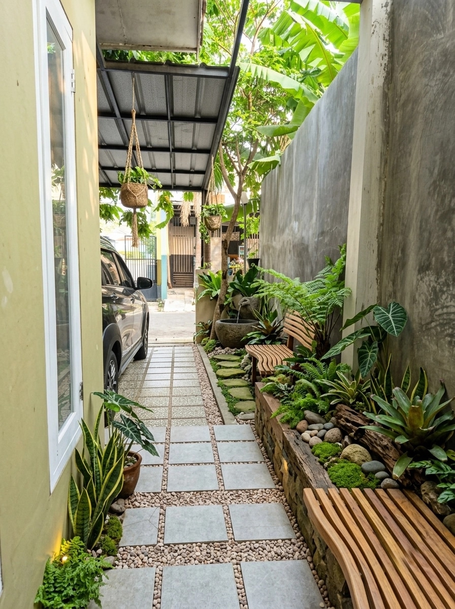 Landscape design in Eco Natural Garden style — Yard by GenRoom AI