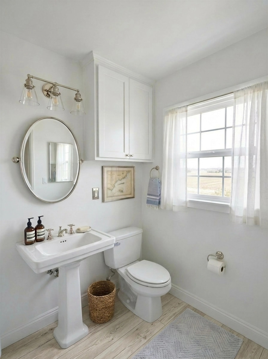 Interior design in Coastal / Hamptons style — Bathroom by GenRoom AI