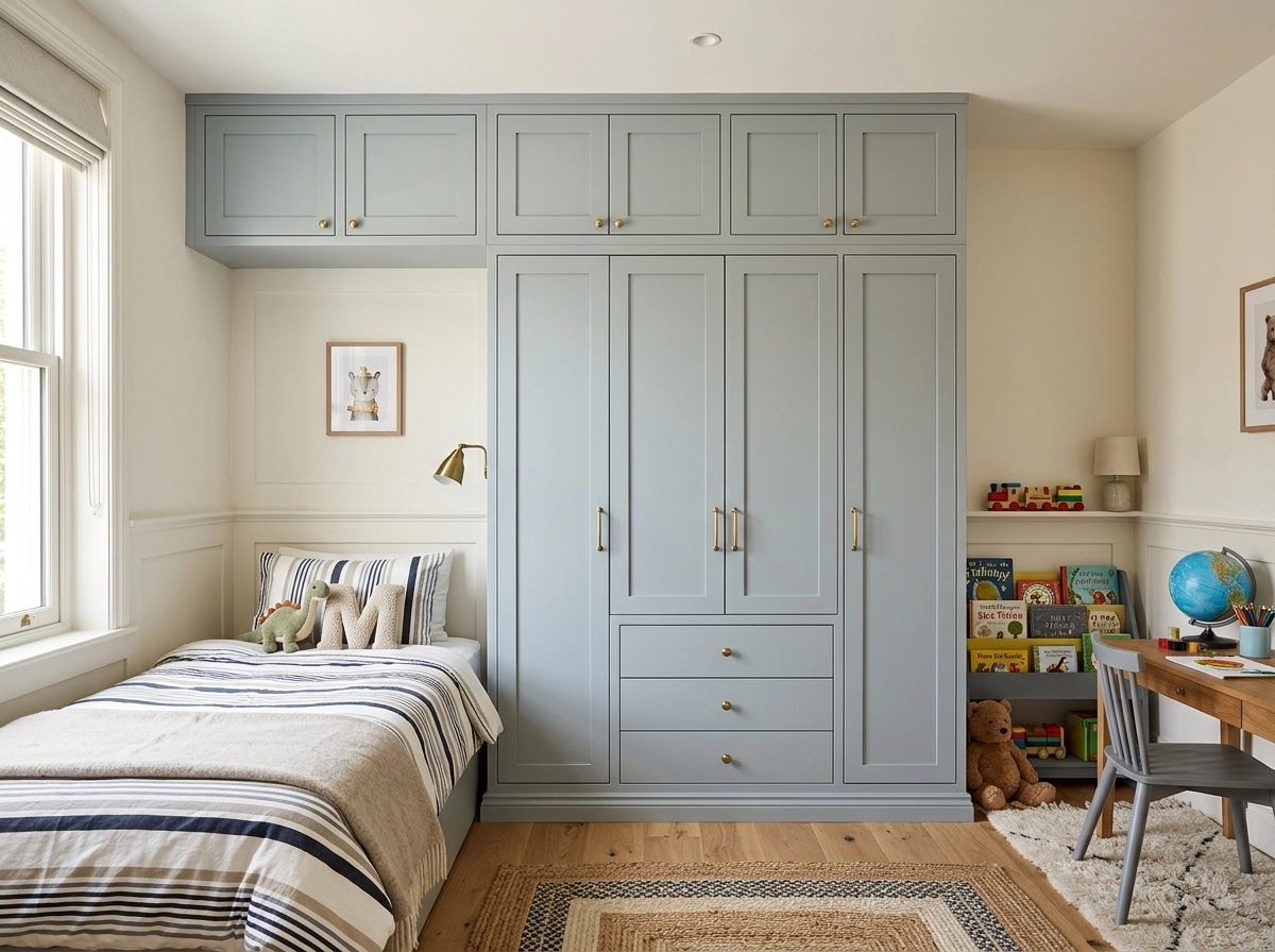 Transitional Kids Room design — interior photo by GenRoom AI