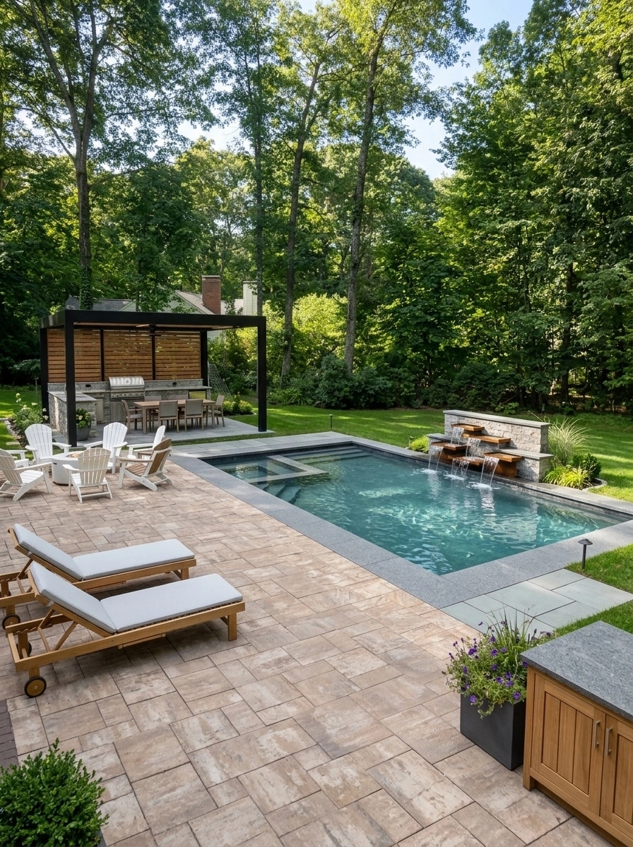 Landscape design in Contemporary Yard style — Yard by GenRoom AI