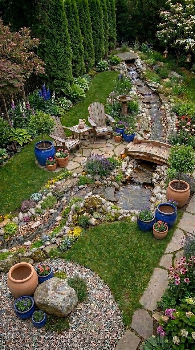 Country Rustic Garden Yard design — yard photo by GenRoom AI