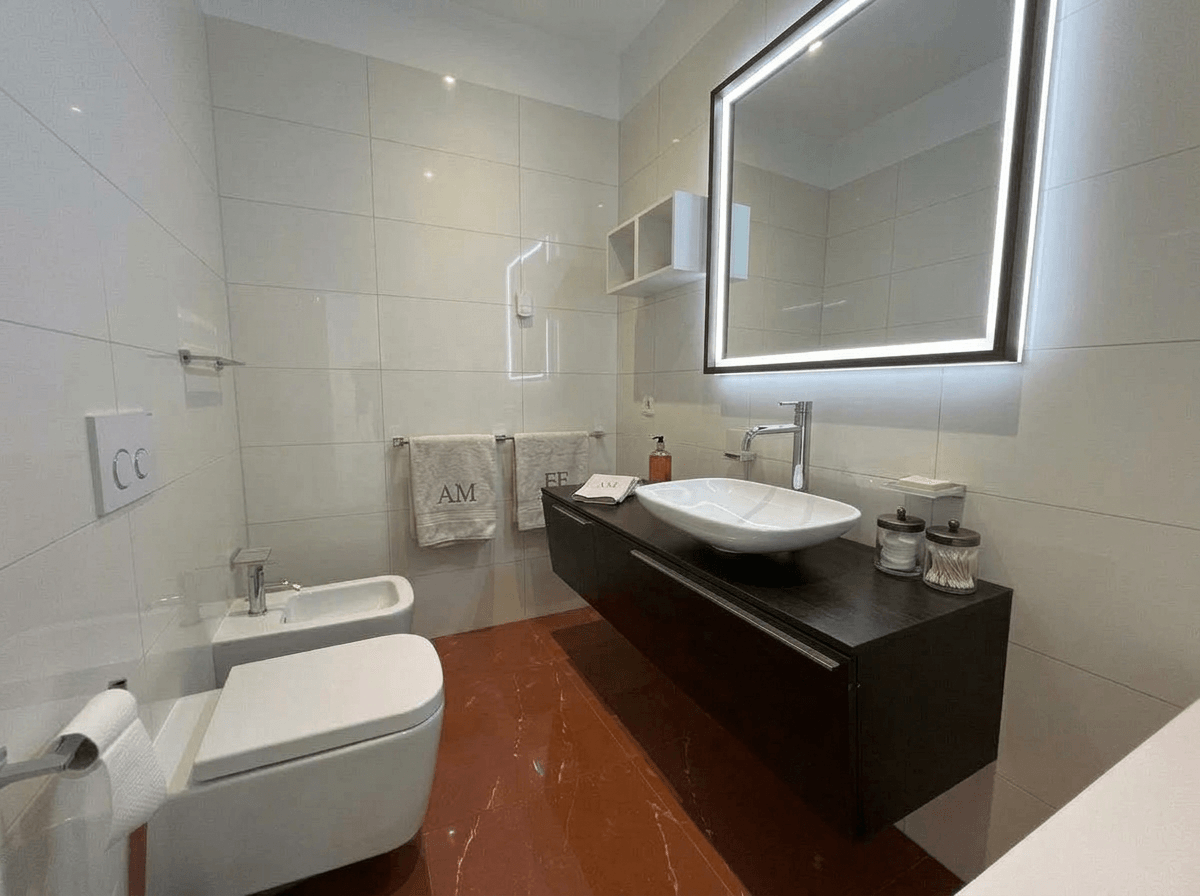 Bathroom interior in no_style style — photo by GenRoom AI