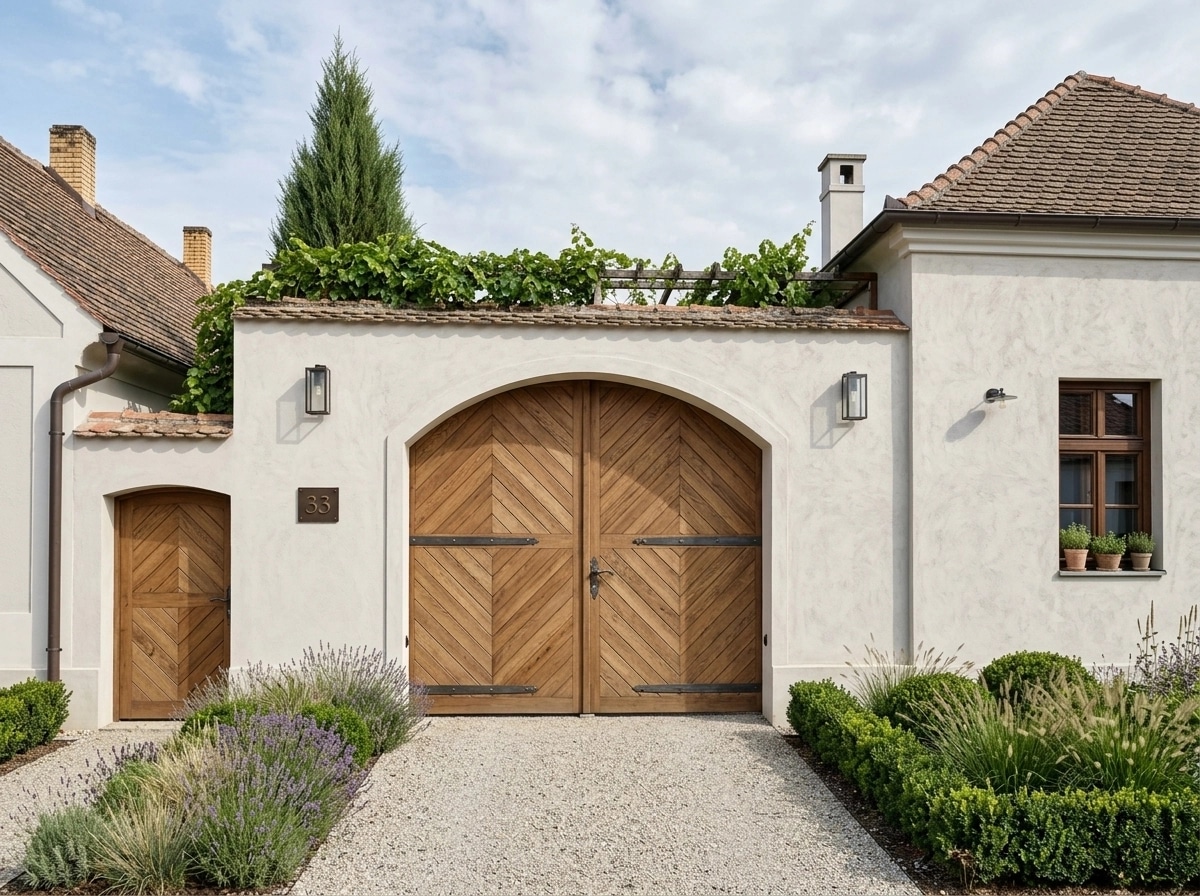 Facade design in Barnhouse Facade style — photo by GenRoom AI