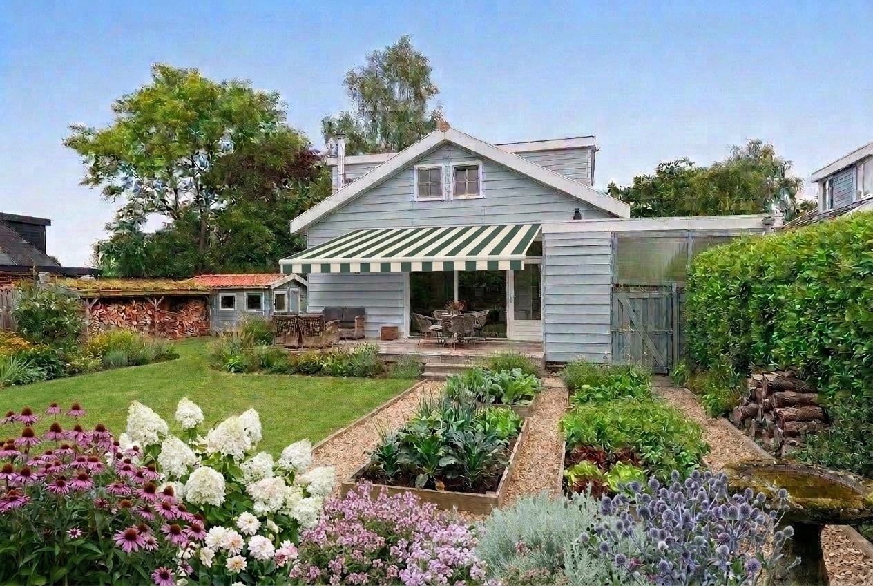 Landscape design in Eco Natural Garden style — Yard by GenRoom AI