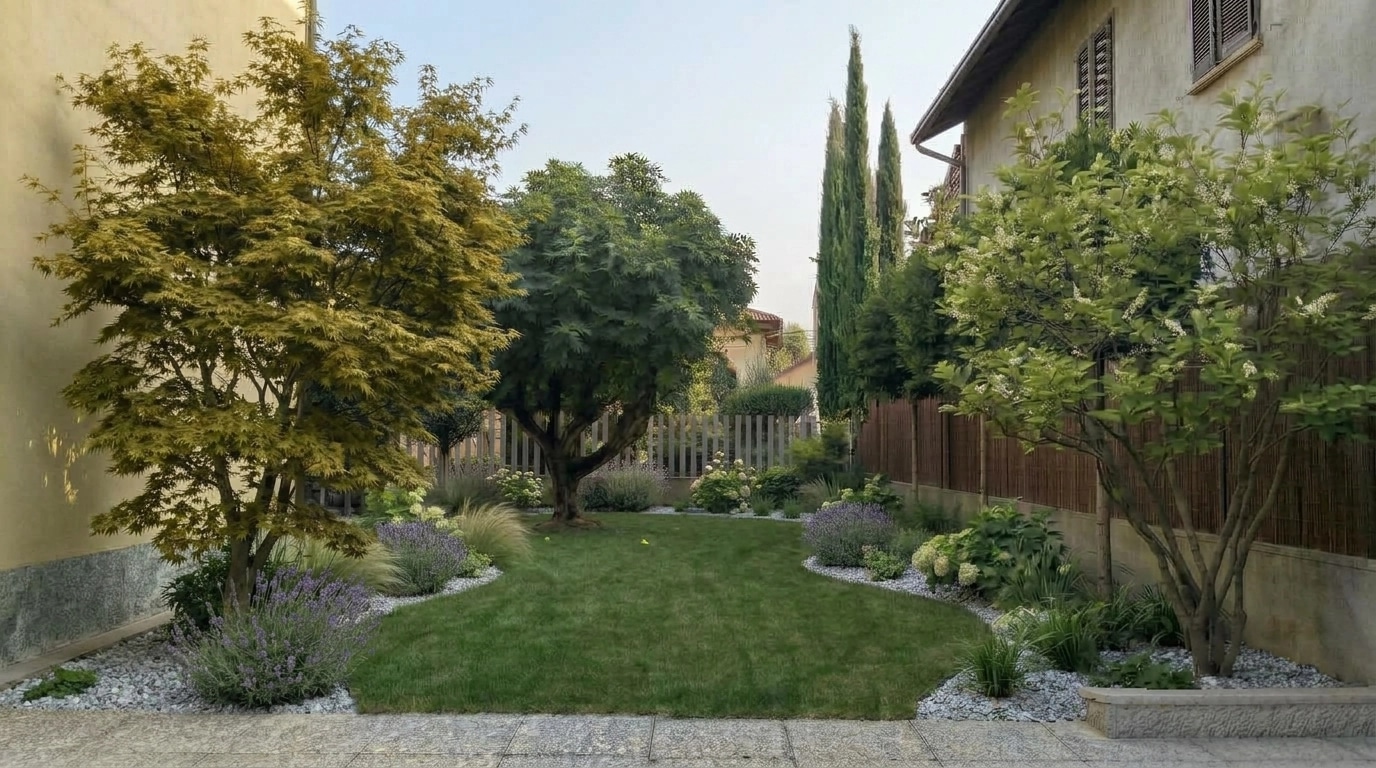 Yard design in no_style style — photo by GenRoom AI