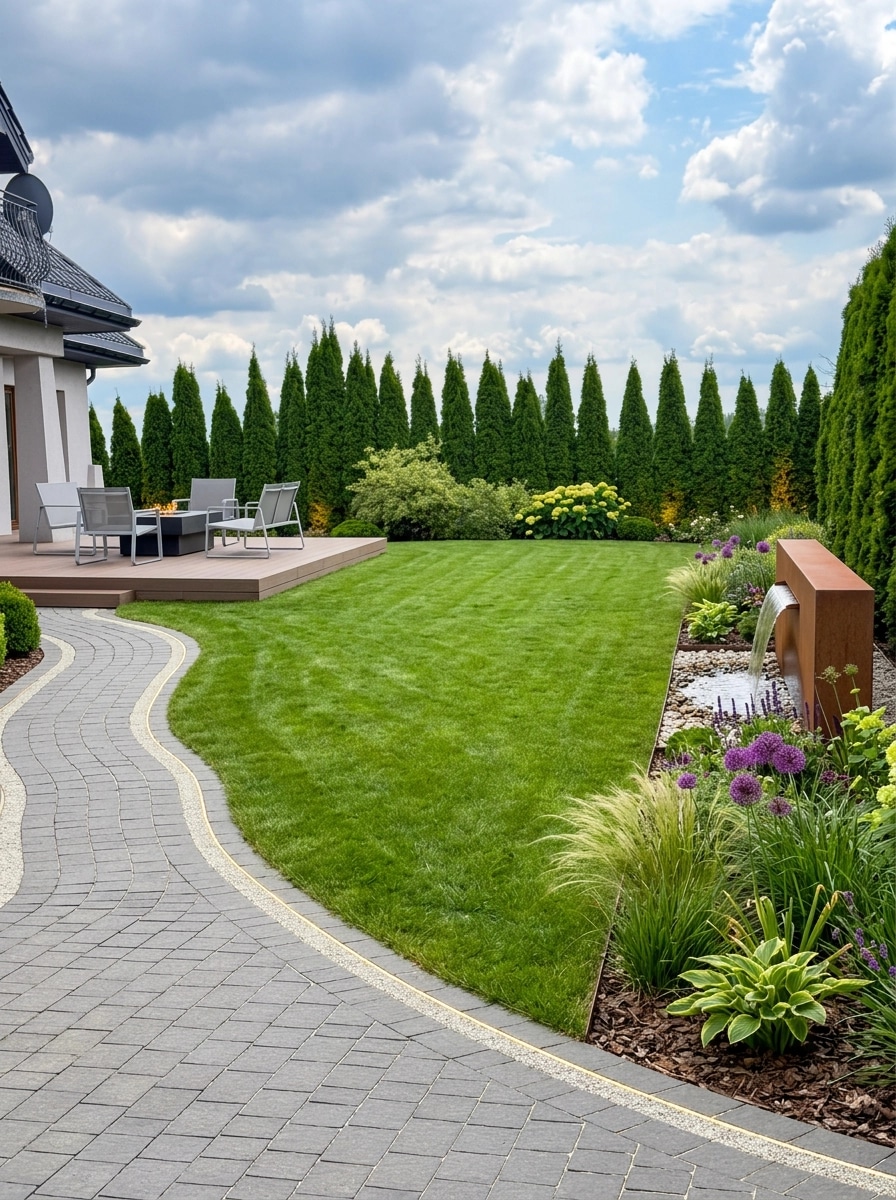 Landscape design in Contemporary Yard style — Yard by GenRoom AI