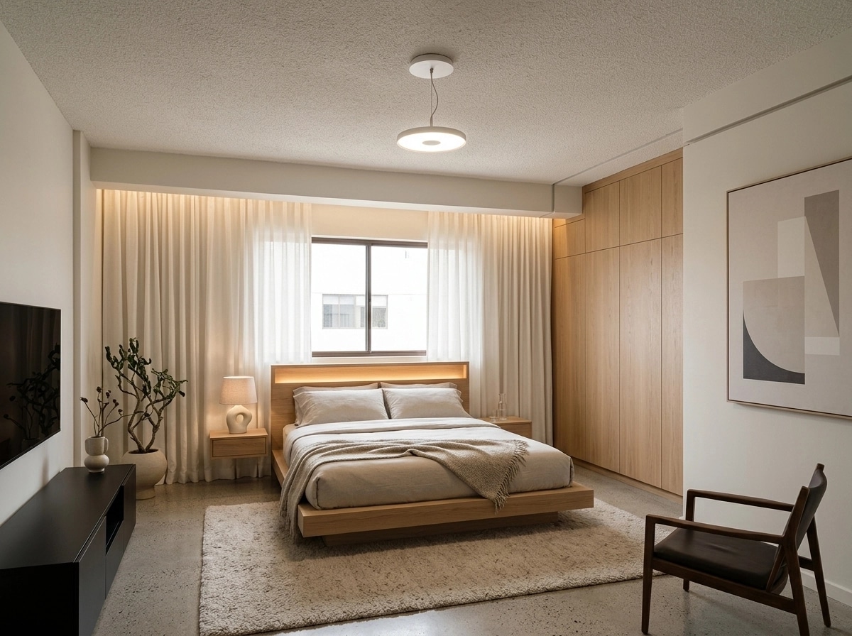 Minimalism Bedroom design — interior photo by GenRoom AI