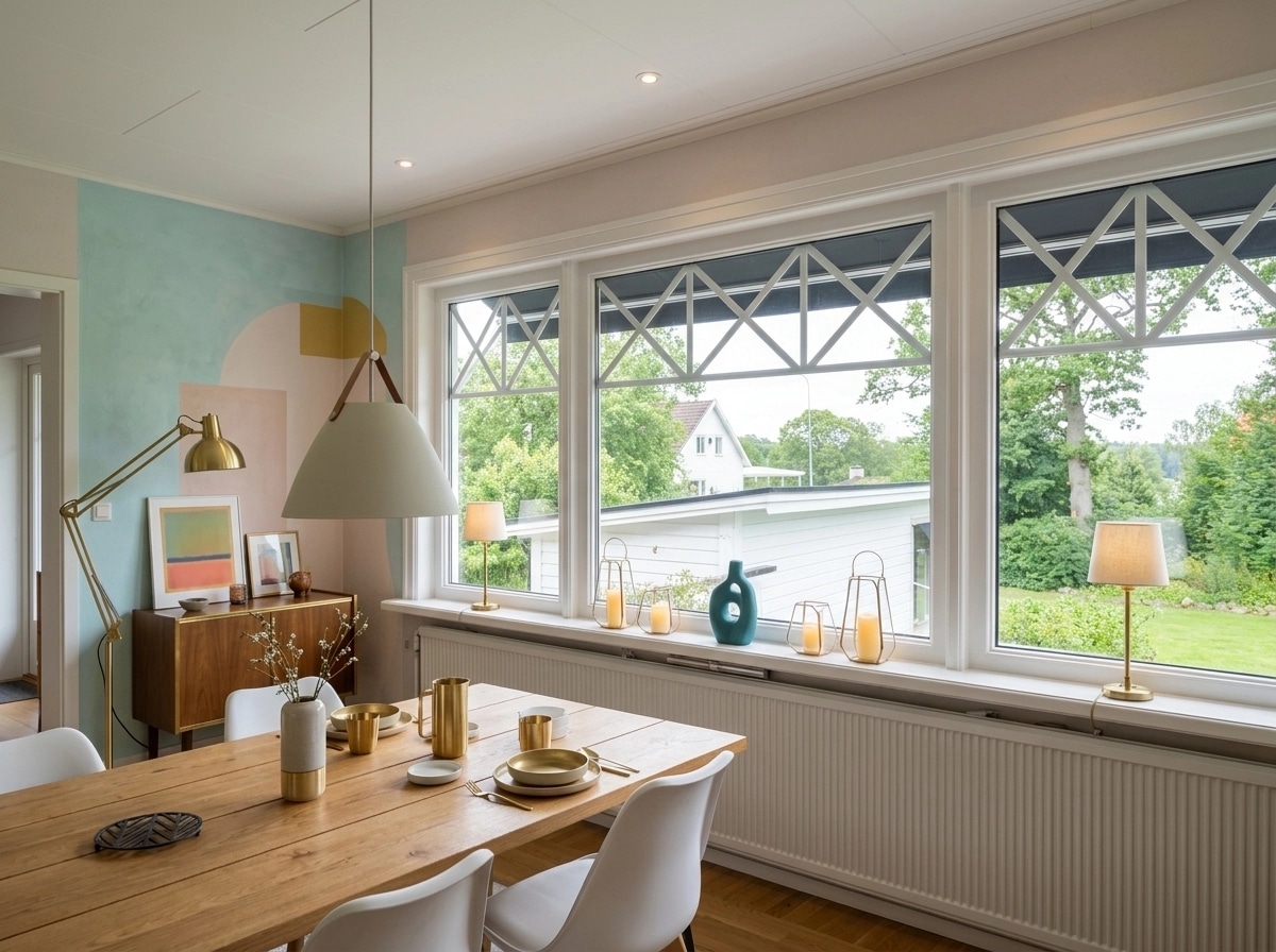 Design d'intérieur en style Mid-Century Modern — dining_room par GenRoom AI