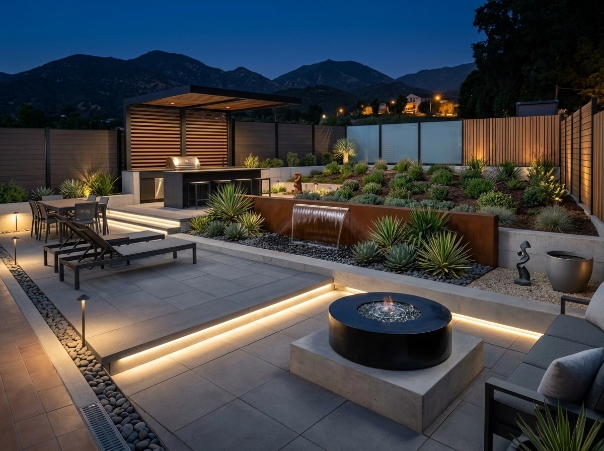 Landscape design in Contemporary Yard style — Yard by GenRoom AI