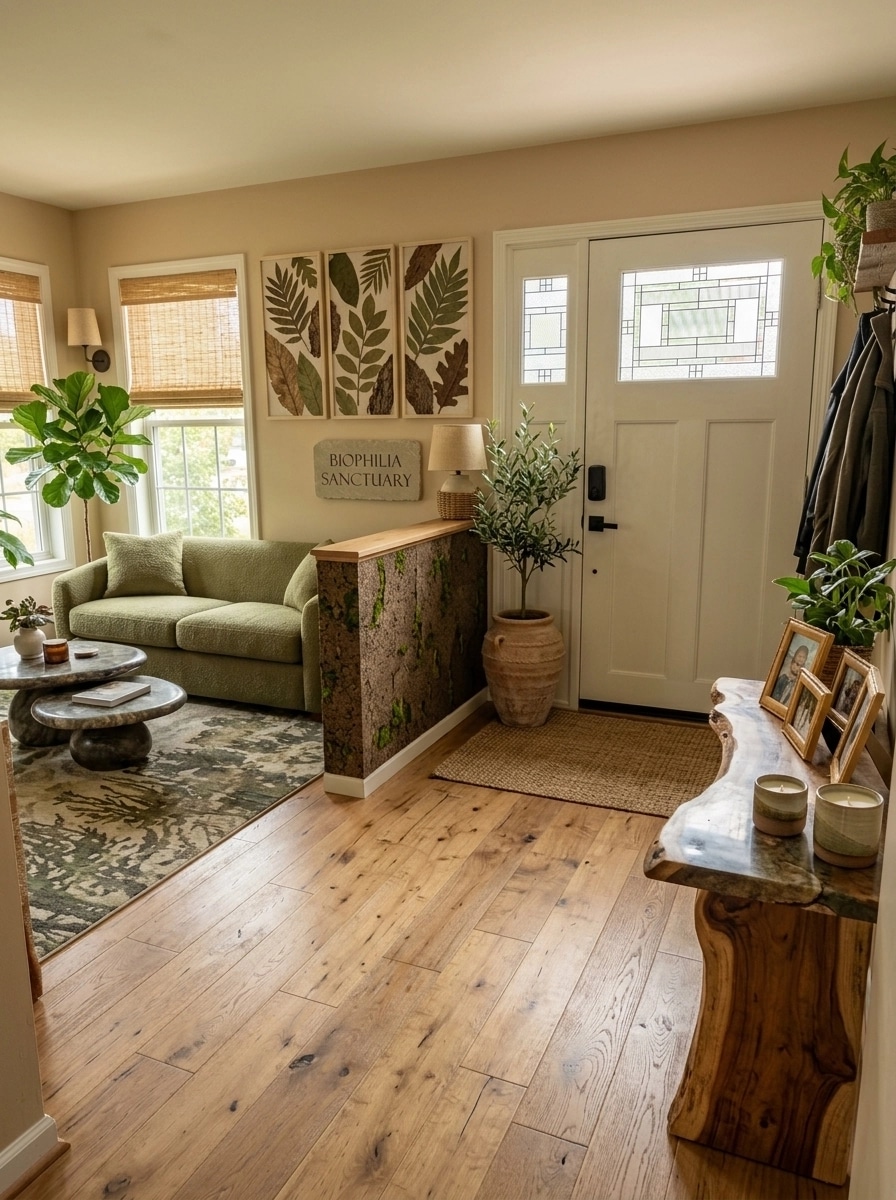 Interior design in Biophilic style — Living Room by GenRoom AI
