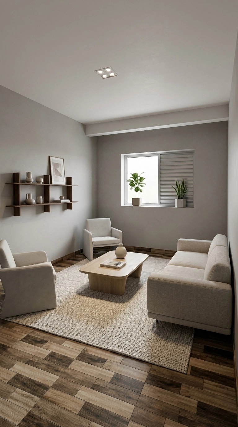 Minimalism Living Room design — interior photo by GenRoom AI
