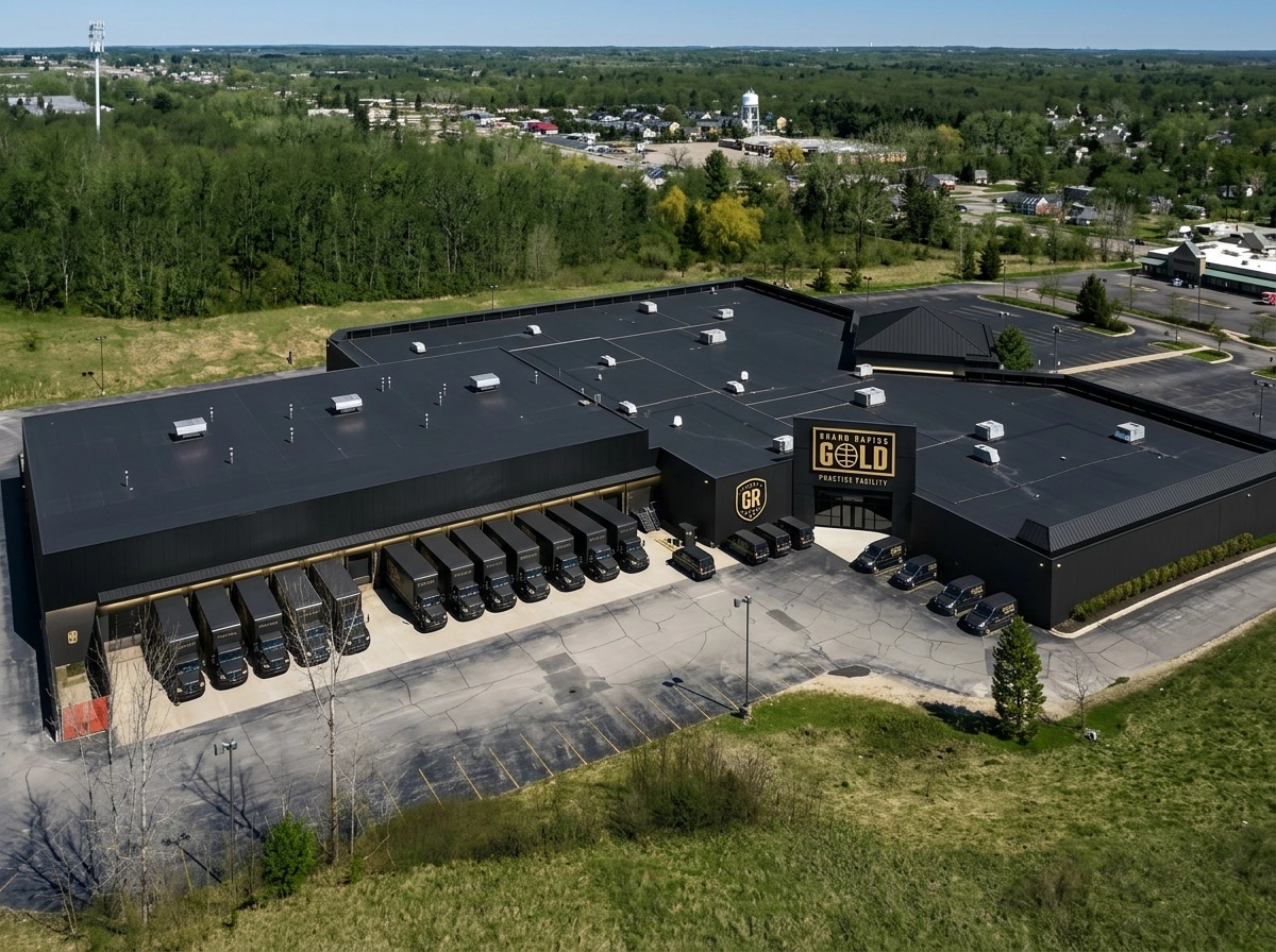 Facade design in Blacktec Facade style — Facade by GenRoom AI