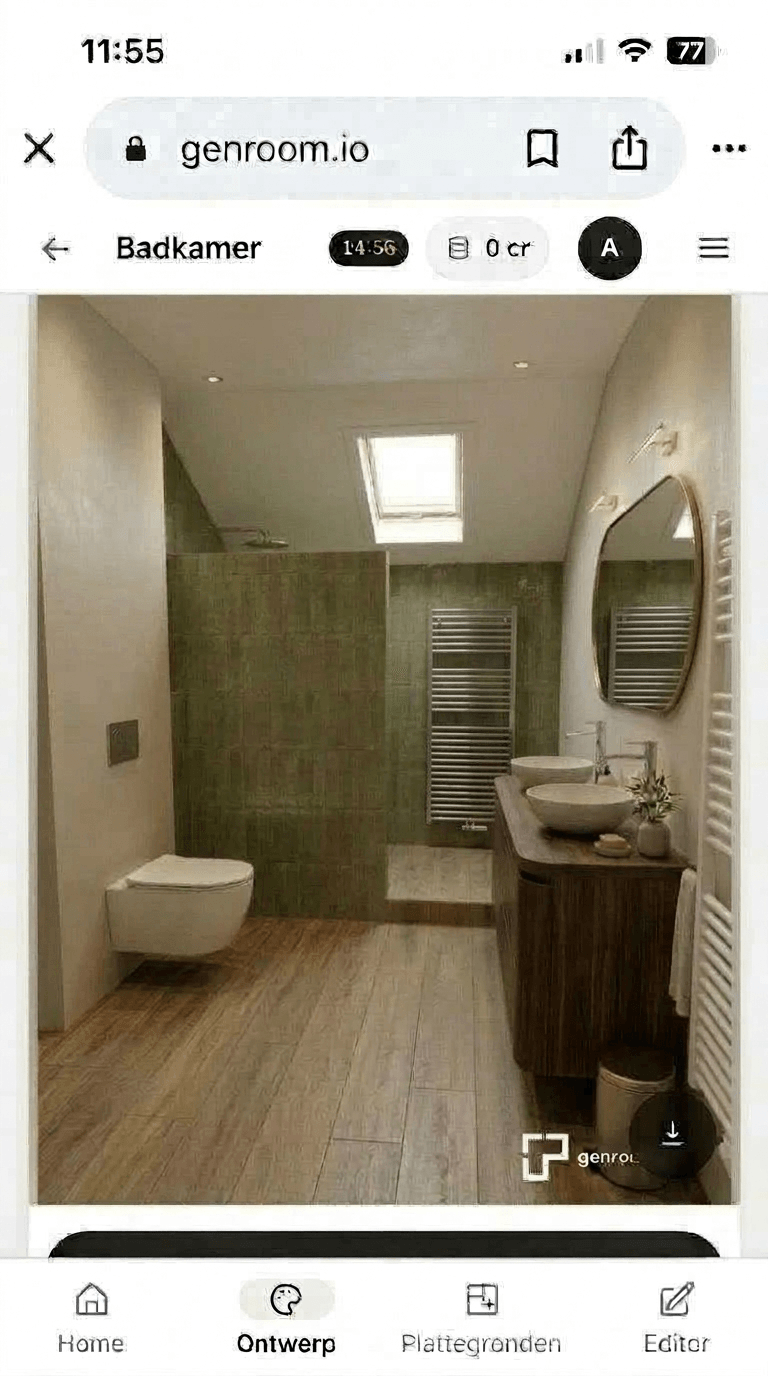 Bathroom interior in no_style style — photo by GenRoom AI