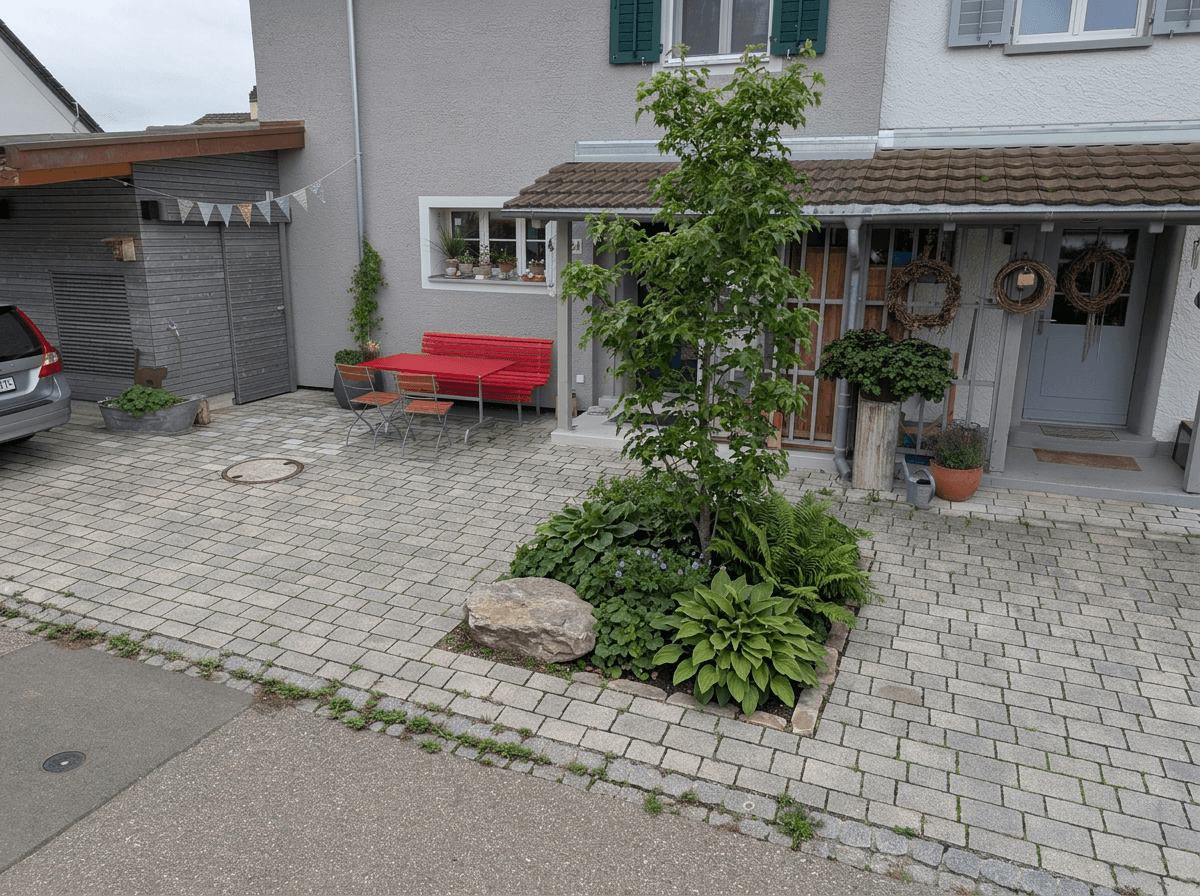 Landscape design in Eco Natural Garden style — Yard by GenRoom AI