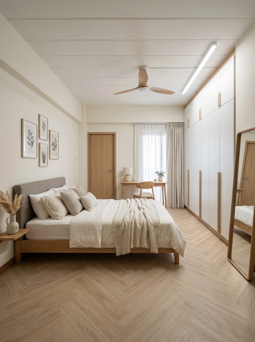 Interior design in Scandinavian style — Bedroom by GenRoom AI