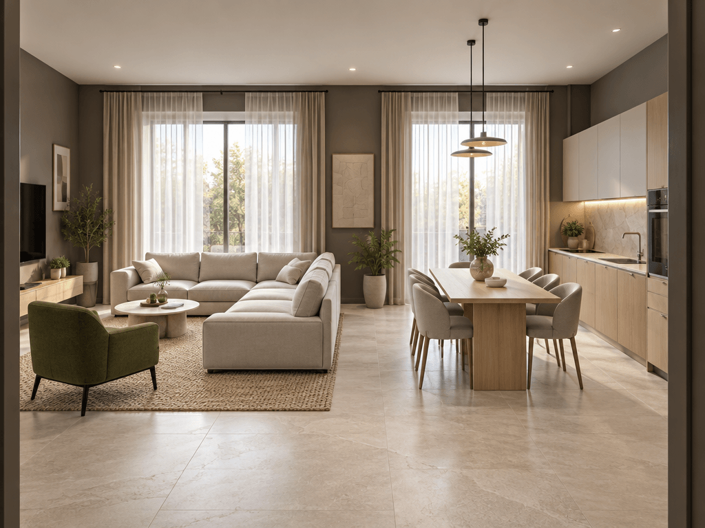 Interior design in Contemporary style — Living Room by GenRoom AI