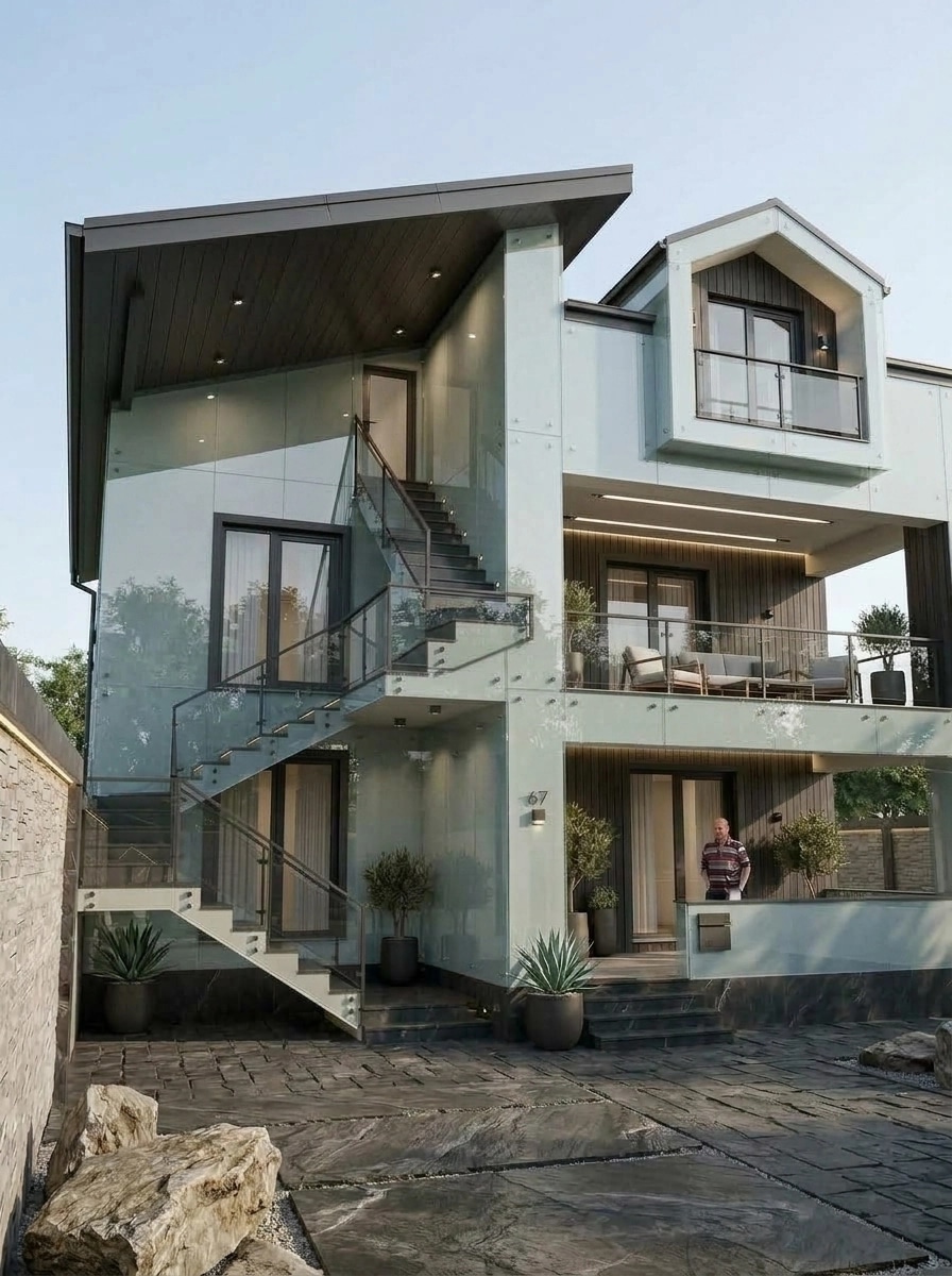Contemporary Facade Facade design — facade photo by GenRoom AI