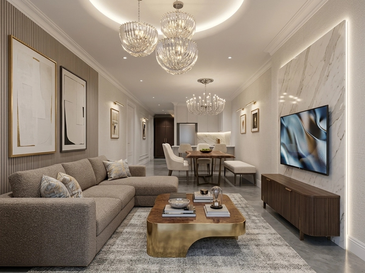 Interior design in Contemporary style — Living Room by GenRoom AI