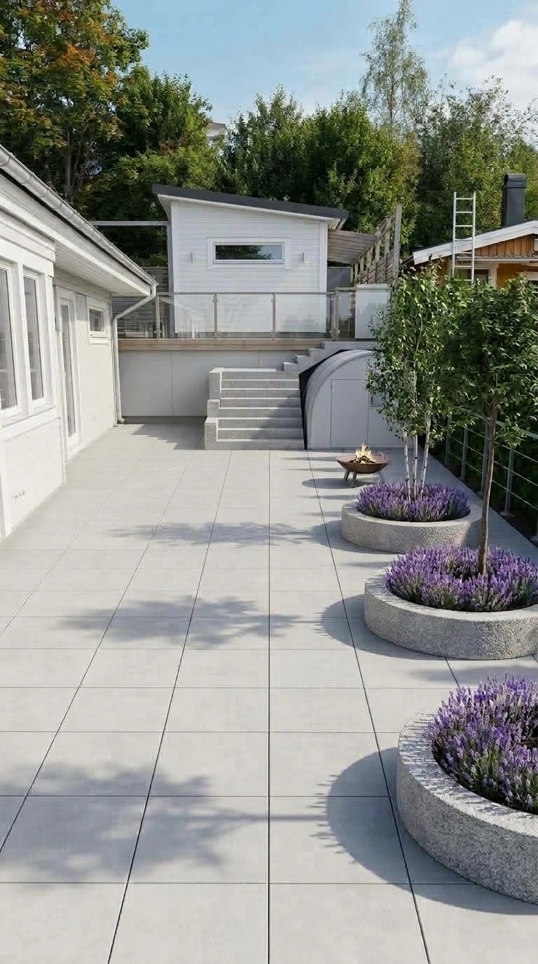Landscape design in Scandinavian Garden style — Yard by GenRoom AI
