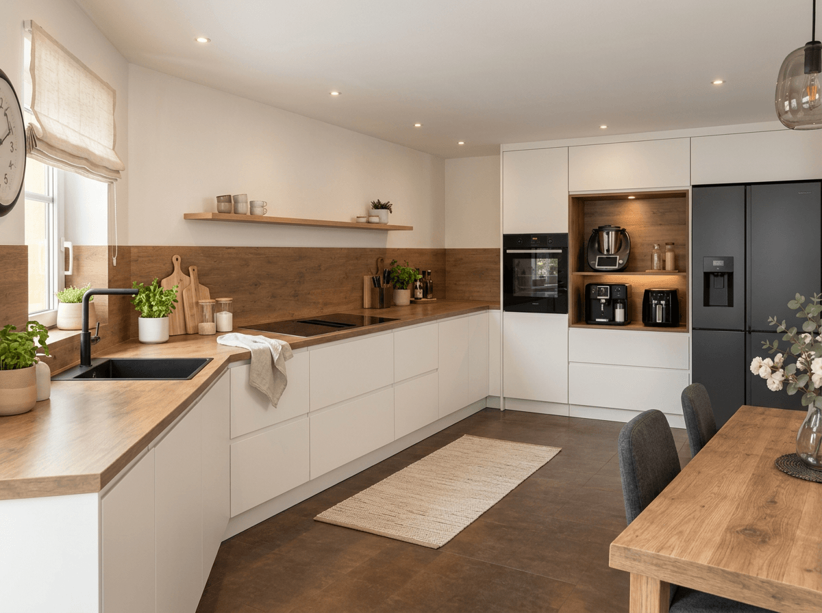 Interior design in Scandinavian style — Kitchen by GenRoom AI