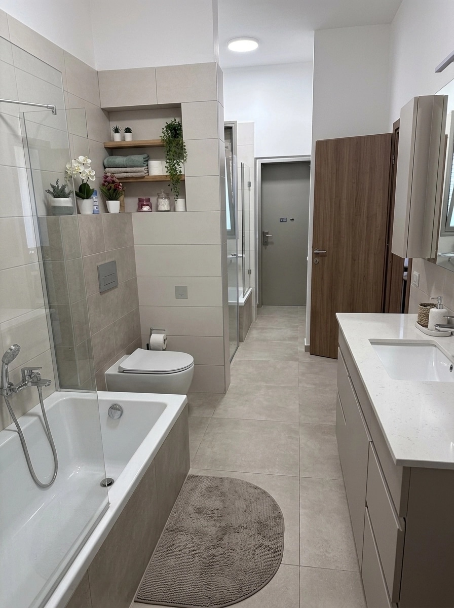Bathroom interior in no_style style — photo by GenRoom AI