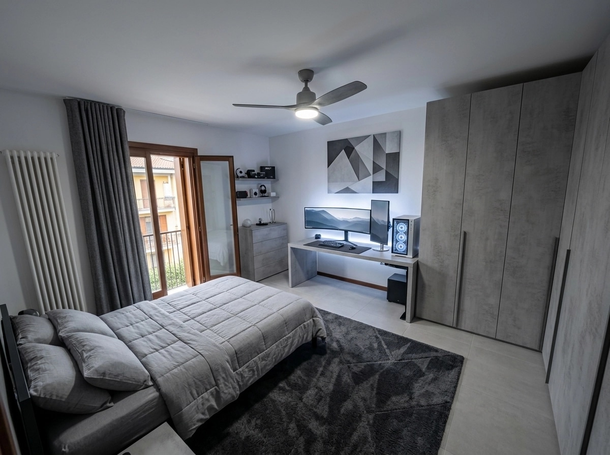 Contemporary Bedroom design — interior photo by GenRoom AI