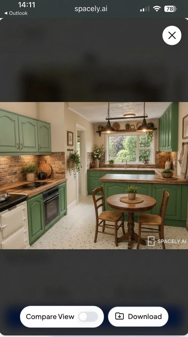 Design de interiores em estilo Rustic — Cozinha por GenRoom AI