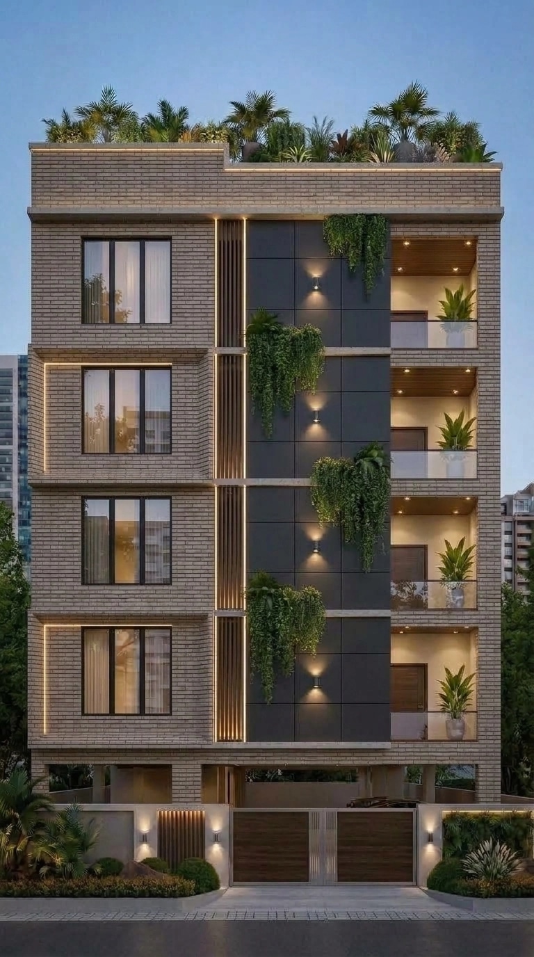 Contemporary Facade Facade design — facade photo by GenRoom AI