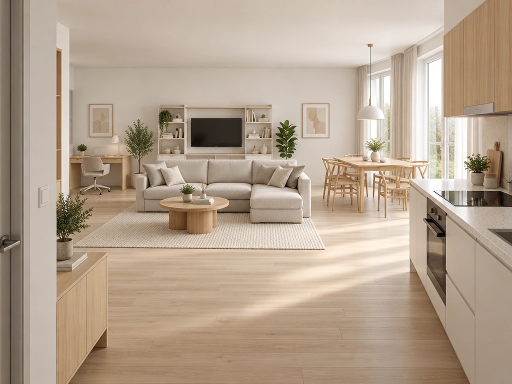 Interior design in Scandinavian style — Living Room by GenRoom AI