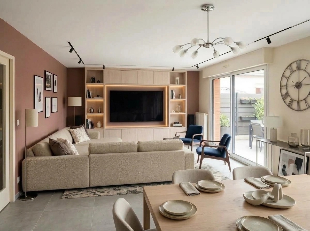 Interior design in Contemporary style — Living Room by GenRoom AI
