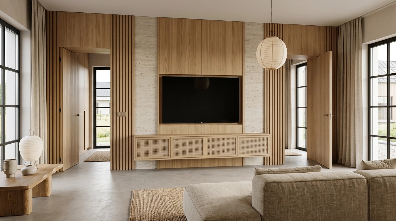 Japandi Bedroom design — interior photo by GenRoom AI